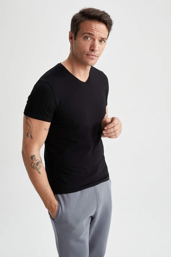 DEFACTO DEFACTO Slim Fit V-izrez vrh