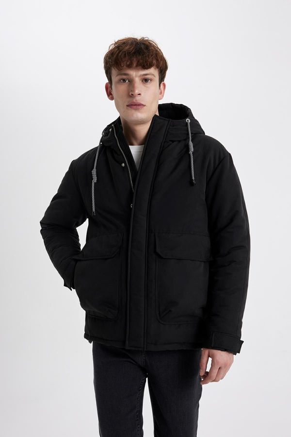 DEFACTO DEFACTO Water Repellent Regular Fit Hooded Coat