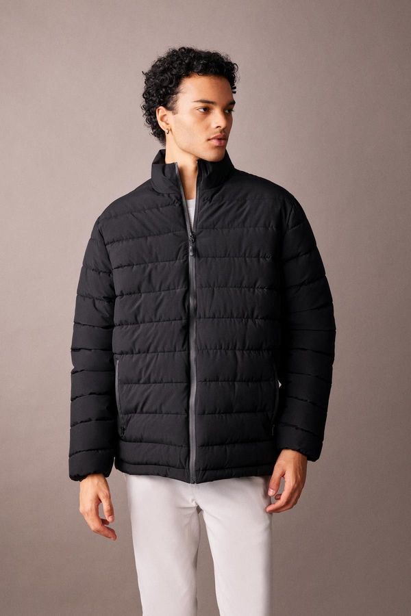DEFACTO DEFACTO Water Repellent Regular Fit Stand Collar Puffer Jacket