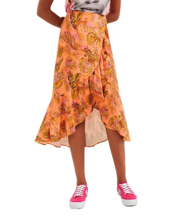 DESIGUAL Desigual asimetrična suknja s uzorkom