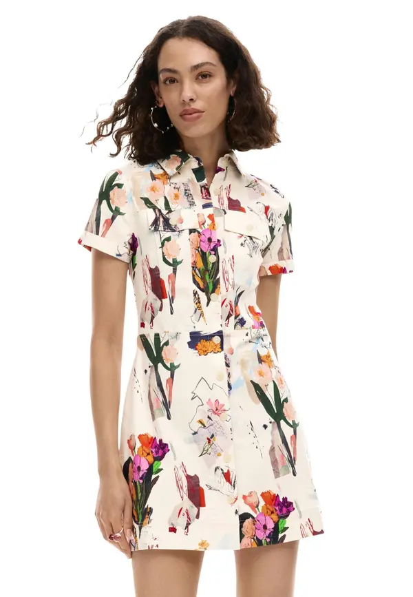 DESIGUAL Desigual cvjetna košulja-haljina