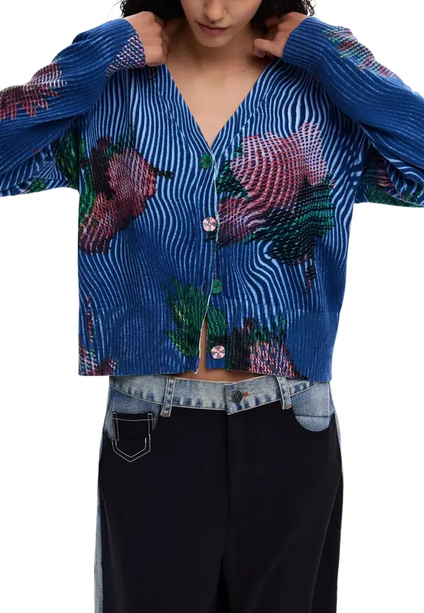 DESIGUAL Desigual cvjetni kardigan