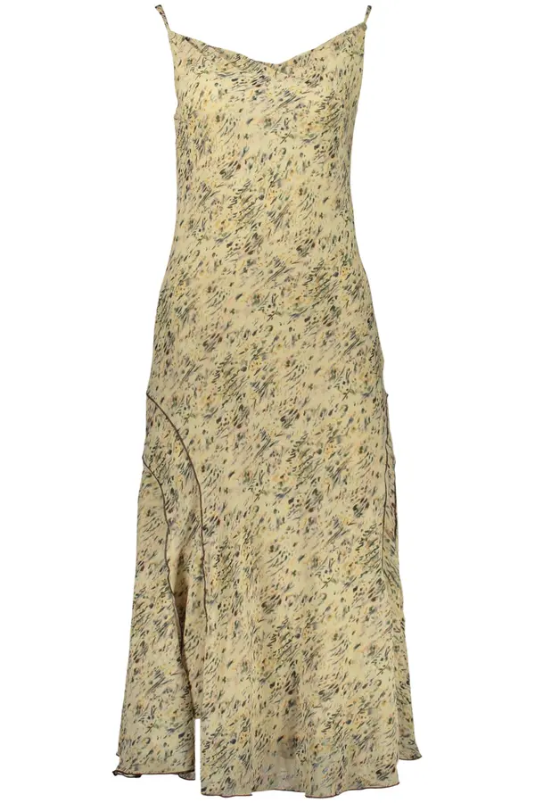 DESIGUAL Desigual duga bež haljina