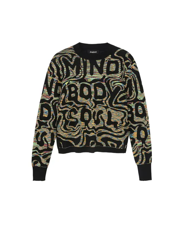 DESIGUAL Desigual džemper s uzorkom