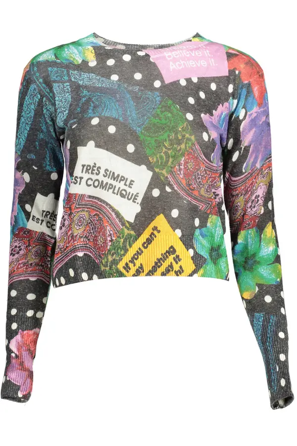 DESIGUAL Desigual džemper s uzorkom