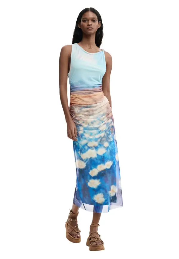 DESIGUAL Desigual haljina s okruglim izrezom