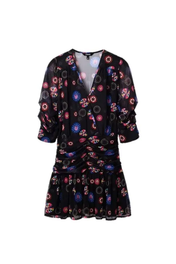 DESIGUAL Desigual haljina s uzorkom i 3/4 rukavima