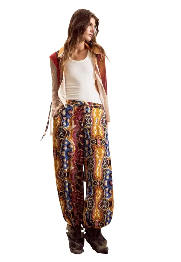 DESIGUAL Desigual hlače s uzorkom