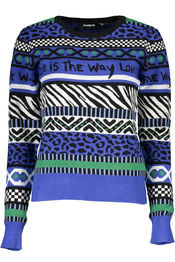 DESIGUAL Desigual plavi džemper