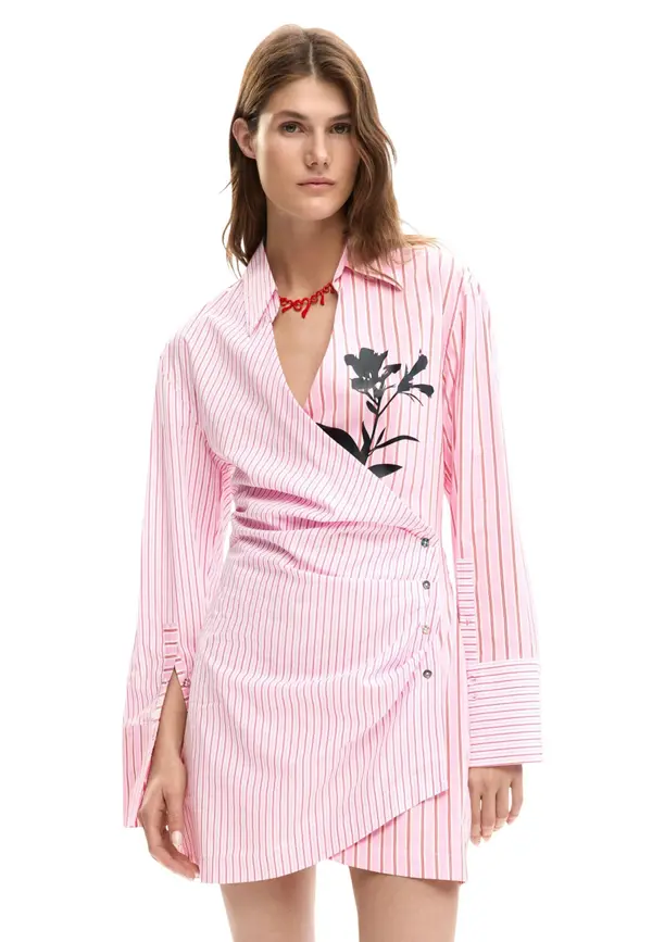 DESIGUAL Desigual prugasta haljina