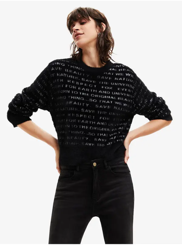 DESIGUAL DESIGUAL SWEATER WOMAN BLACK