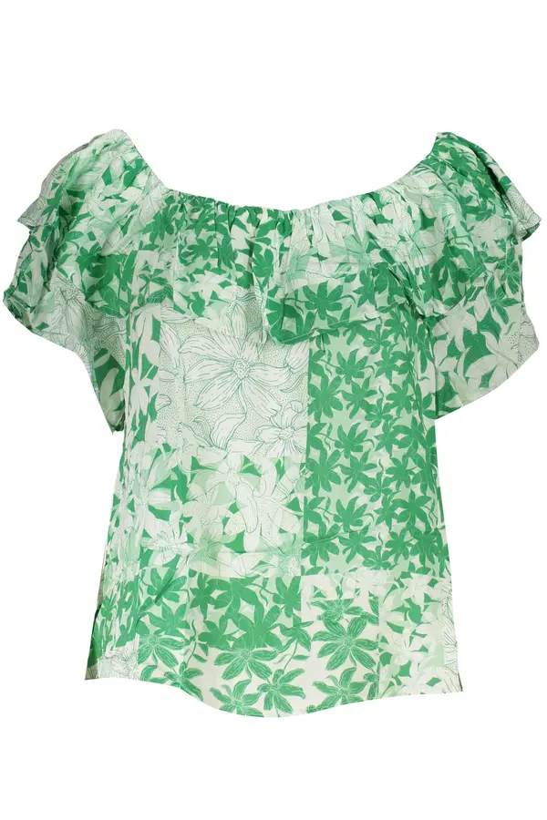 DESIGUAL Desigual zelena bluza s uzorkom