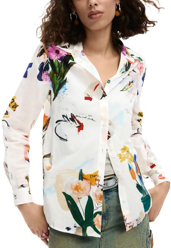 DESIGUAL Desigual ženska košulja s uzorkom
