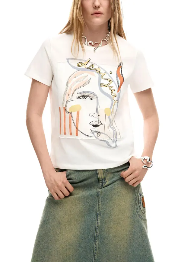 DESIGUAL Desigual ženska majica s printom