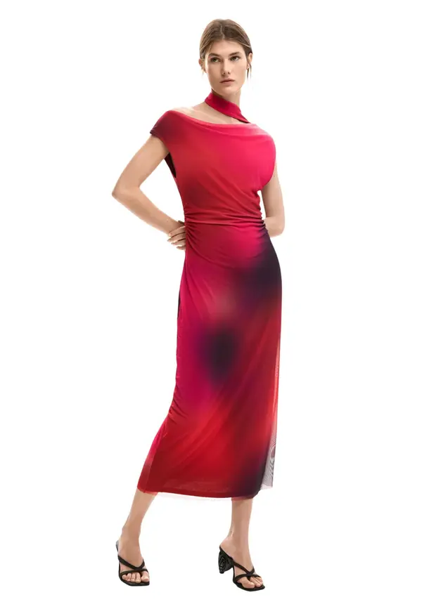 DESIGUAL Desigual ženska maxi haljina