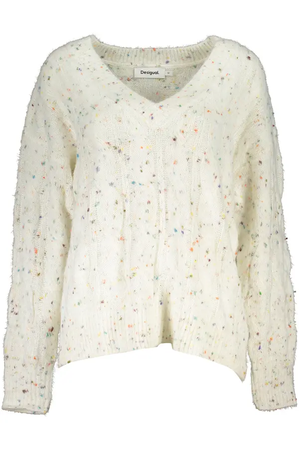 DESIGUAL Desigual ženski bijeli džemper
