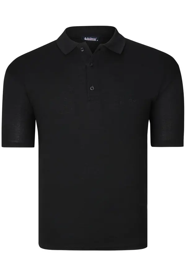 dewberry Dewberry muške crne polo majice