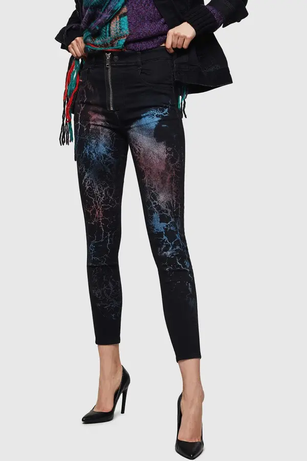 Diesel Diesel Jeans - SLANDYHIGHSX L.32 TROUSERS multicolor