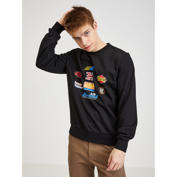 Diesel Diesel Sweatshirt - S-GINN-K24 SWEAT-SHIRT black