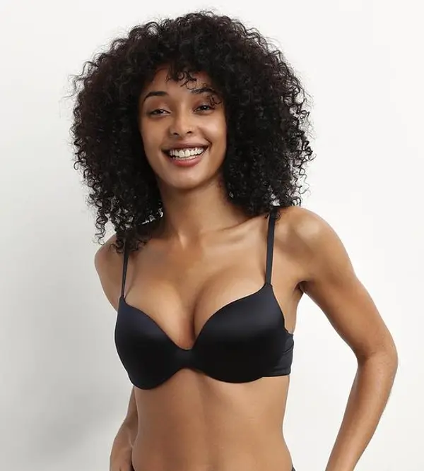 DIM DIM COMFORT PUSH UP BRA - Women's push up bra - black