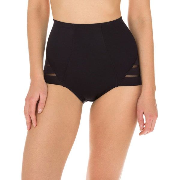 DIM DIM DIAMS CONTROL HIGH WAIST MIDI - Women's forming high-waisted panties - black
