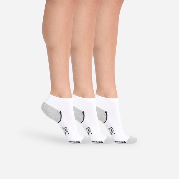 DIM DIM SPORT IN-SHOE 3x - Women's sports socks 3 pairs - white