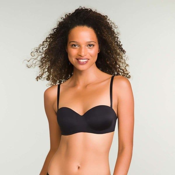 DIM DIM WIREFREE STRAPLESS BRA - Women's bra with removable straps - black