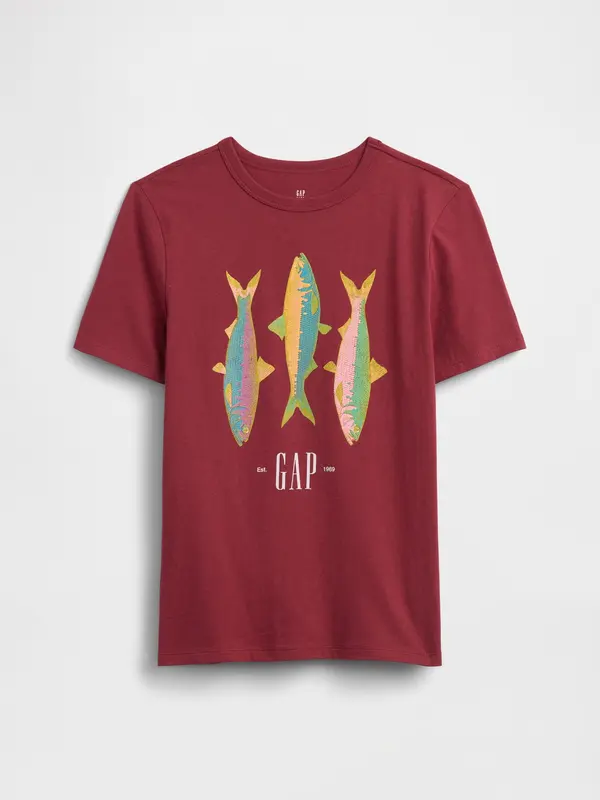 GAP Dječja majica s printom GAP logotipa