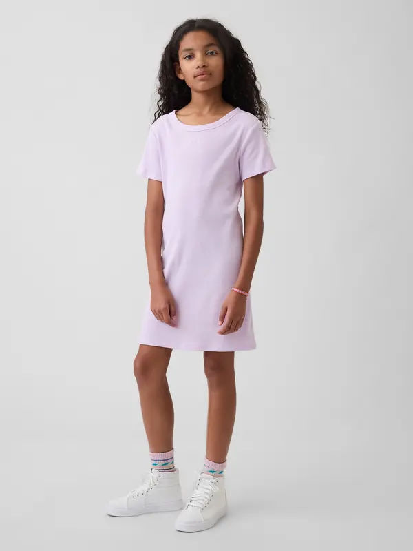 GAP Dječja rebrasta haljina GAP s logom