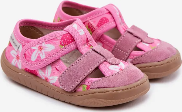 Milami Dječje papuče za bosonoge noge Milami Pink Strawberry Lumi