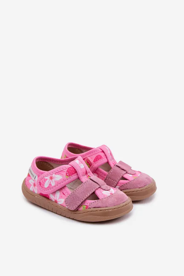 Milami Dječje papuče za bosonoge noge Milami Pink Strawberry Lumi