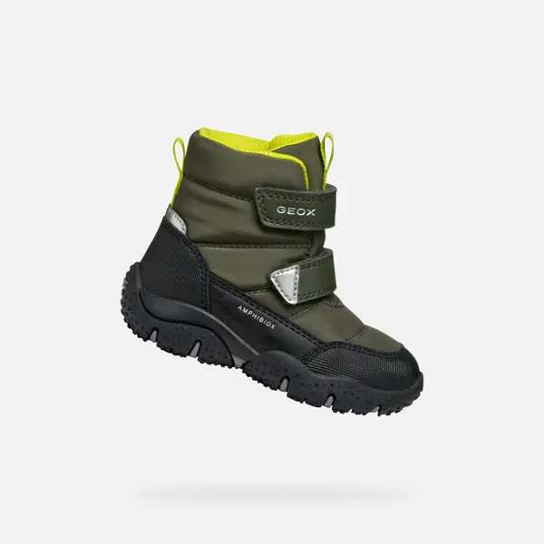 GEOX Dječje zimske cipele u kaki boji Geox Baltic Boy B ABX