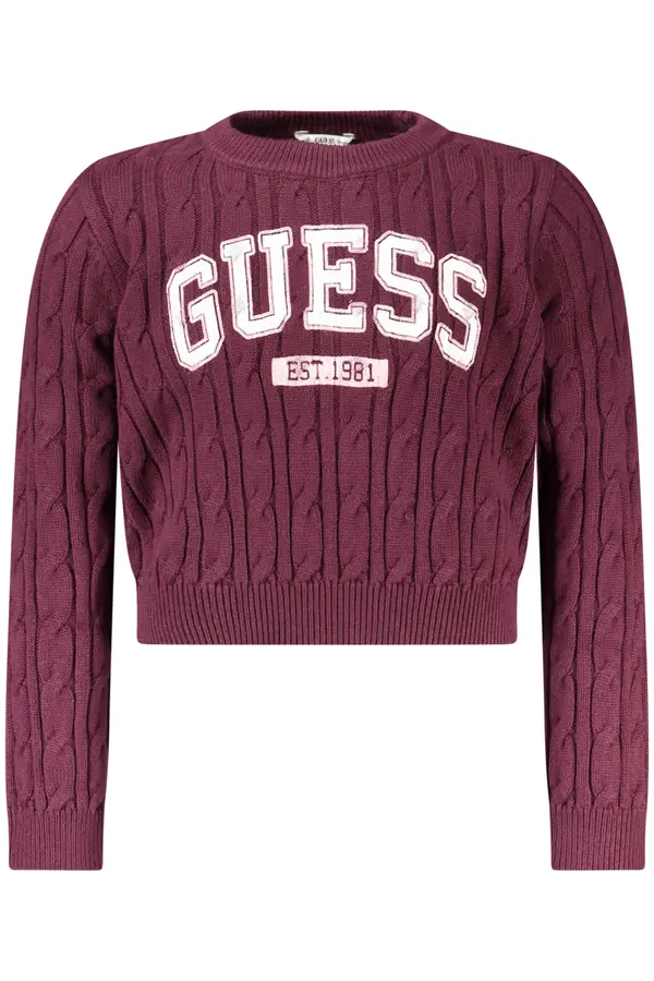 GUESS JEANS Dječji ljubičasti pulover GUESS JEANS