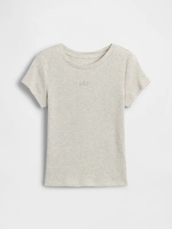 GAP Djevojačka rebrasta majica s GAP logom