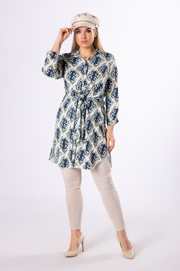 Ptakmoda Długa Koszula z Paskiem