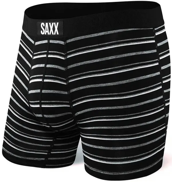 SAXX Dolje - Saxx Vibe Boxer Brief Black Coast Stripe Crna