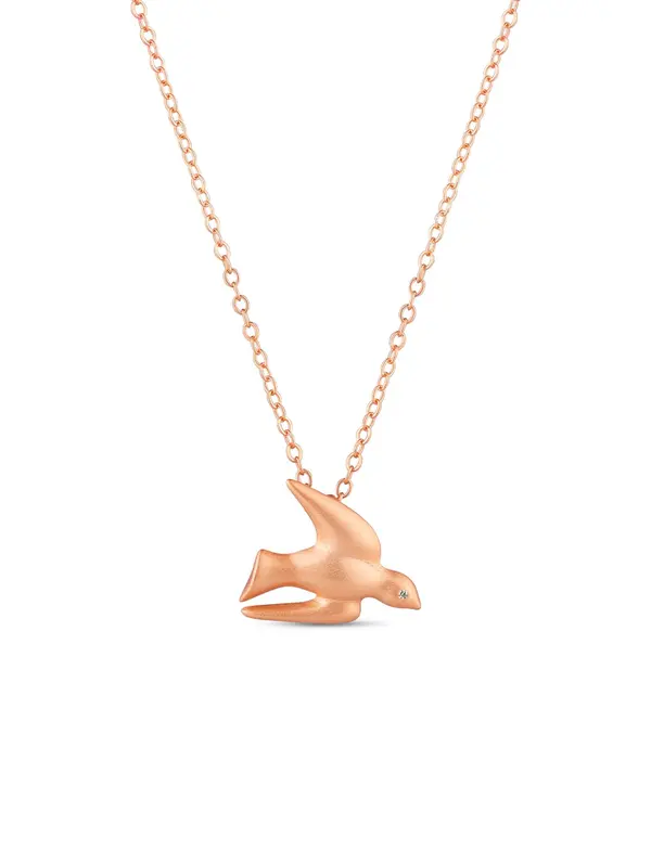 VUCH Dove Rose Gold Necklace