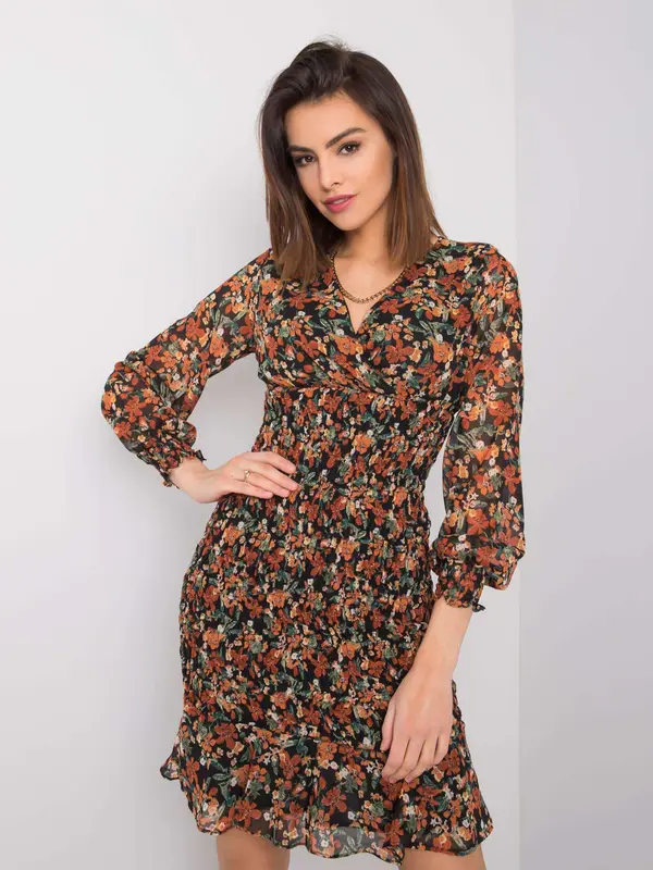 RUE PARIS Dress-328-SK-50024.52-black-beige