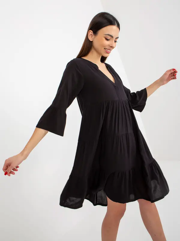 Sublevel Dress-D73761M30214B-black