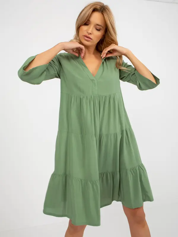 Sublevel Dress-D73761M30214C-khaki