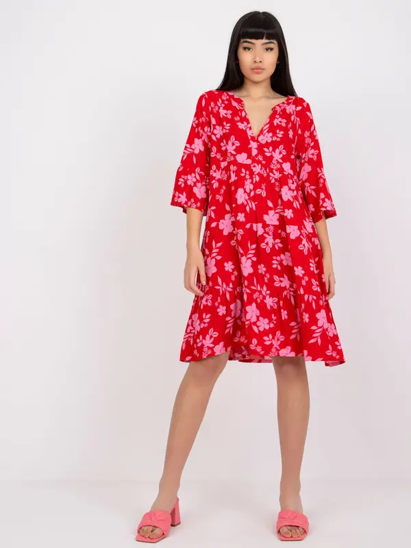 Sublevel Dress-D73771M30214C-red