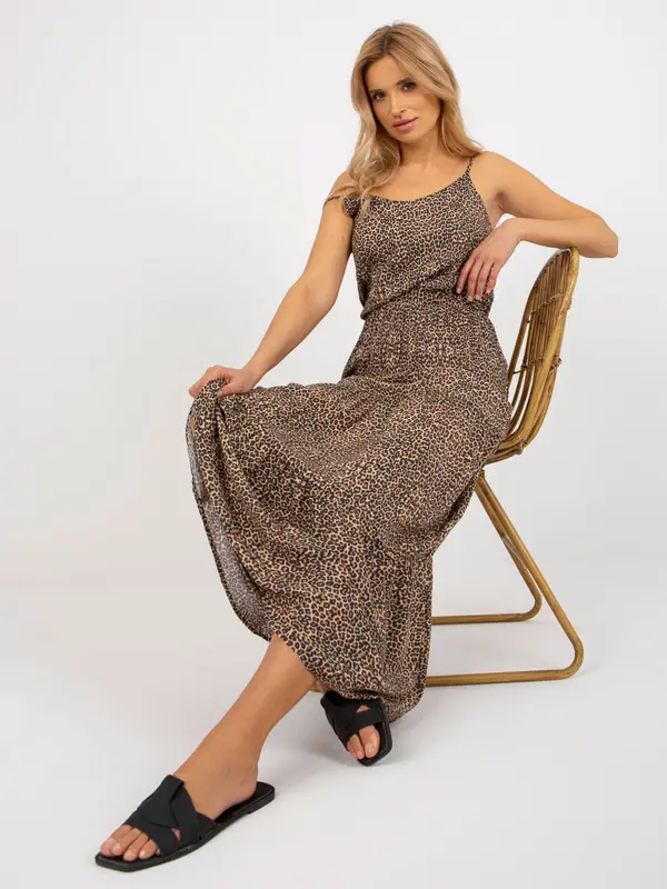 Sublevel Dress-D73771R30313B-brown