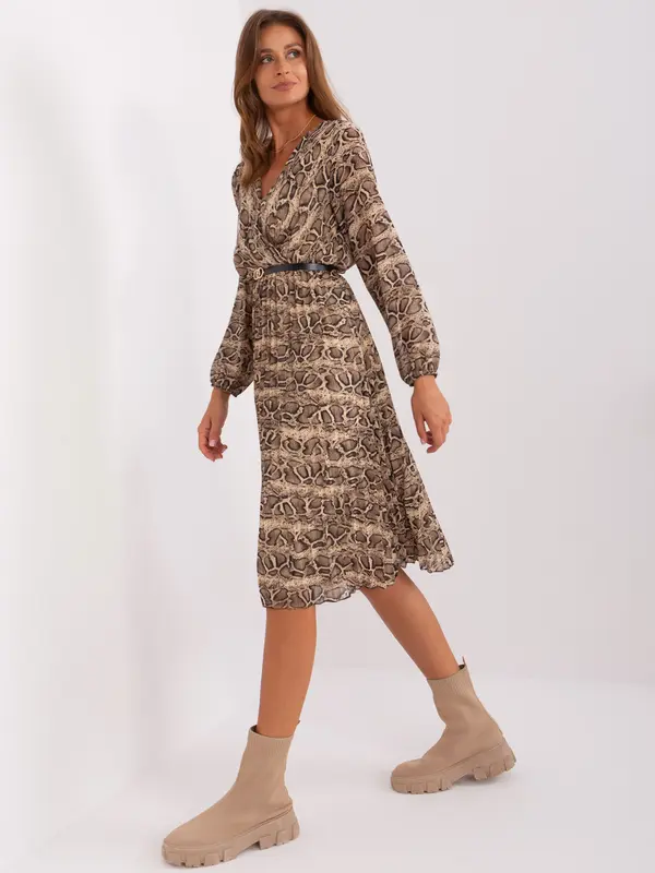 Italy Moda Dress-DHJ-SK-10536N-5.03P-black-beige