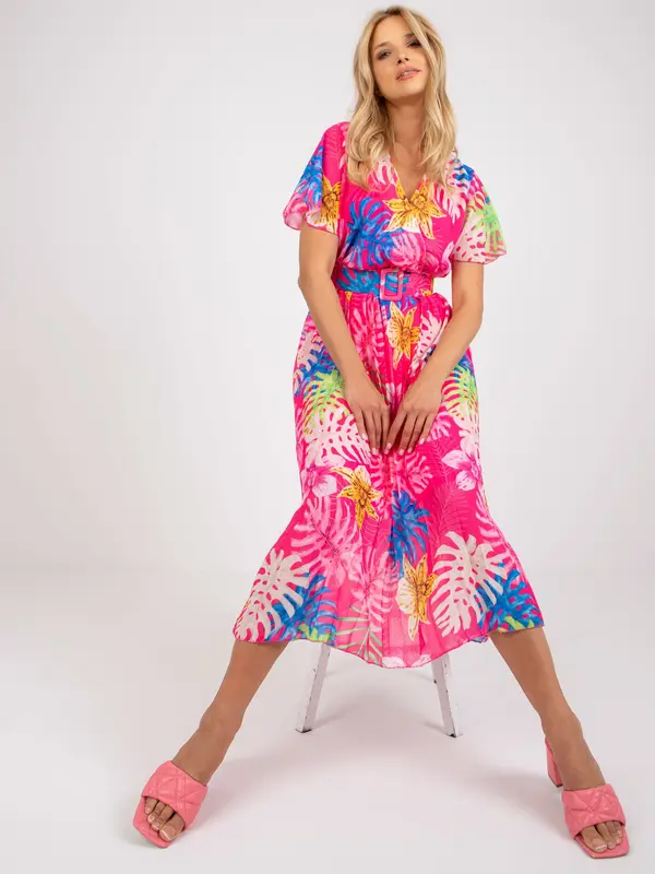 Italy Moda Dress-DHJ-SK-11331-4.99-dark pink