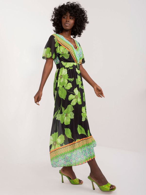 Italy Moda Dress-DHJ-SK-11331-5.19-black-green