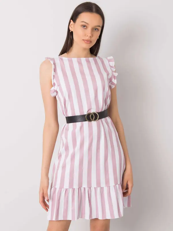 Italy Moda Dress-DHJ-SK-11595.24P-dark pink