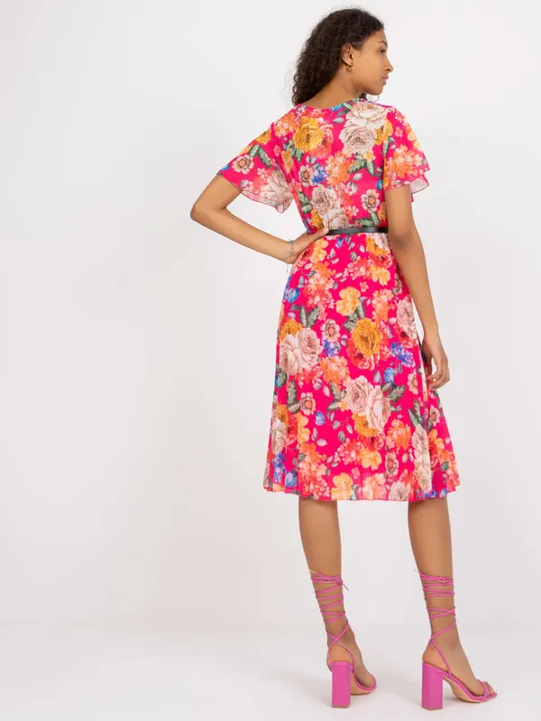 Italy Moda Dress-DHJ-SK-13162.92-dark pink