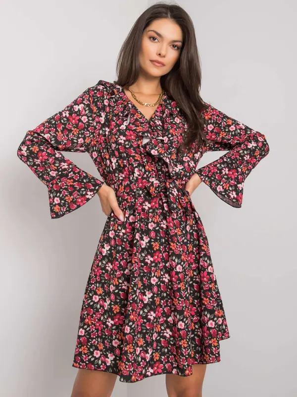 Italy Moda Dress-DHJ-SK-13891A.71P-black-red