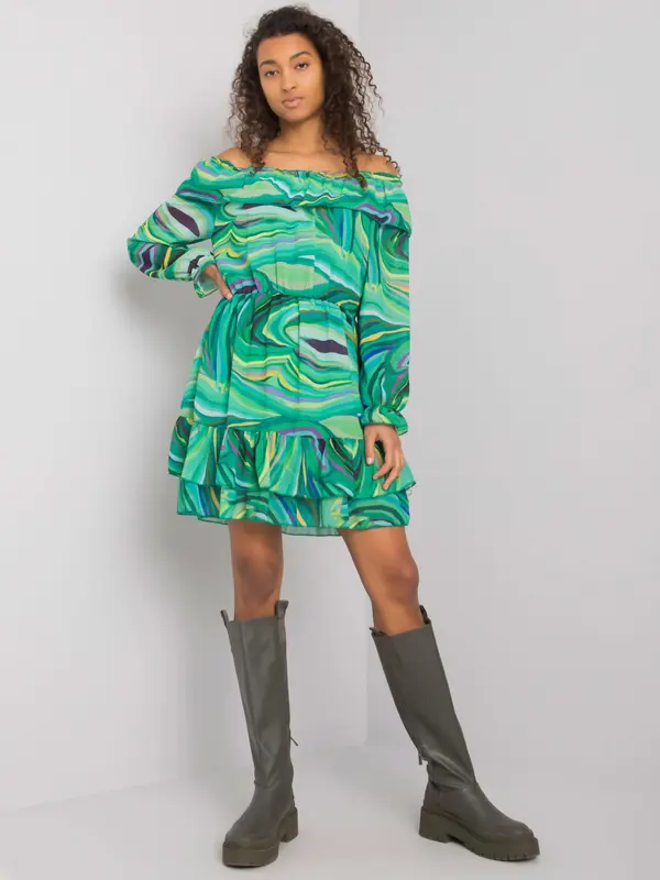 Italy Moda Dress-DHJ-SK-15015-1.48P-Green
