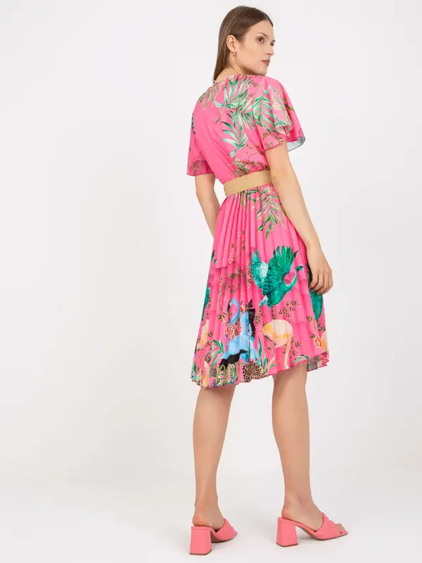 Italy Moda Dress-DHJ-SK-15817.32-Pink